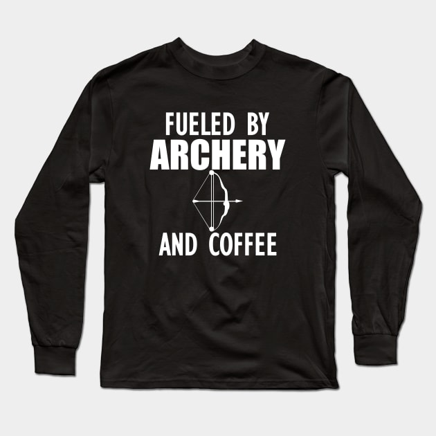 Archer - Fueled by archery and coffee Long Sleeve T-Shirt by KC Happy Shop